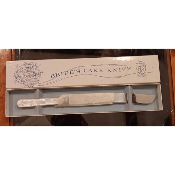 Unused Vintage Kirk & Matz Stainless Steel Brides Cake Knife In Box - Picture 2 of 2